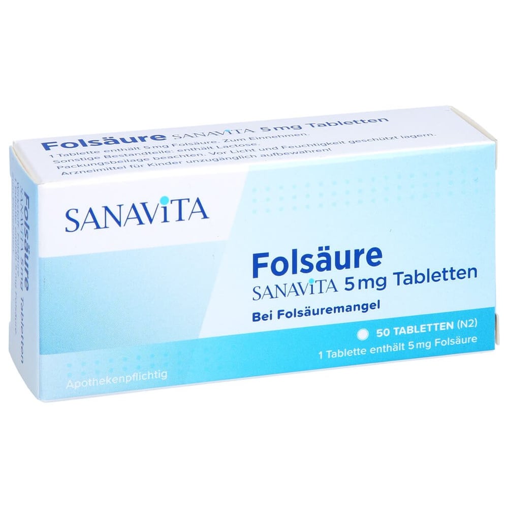 Folsäure Sanavita 5 mg