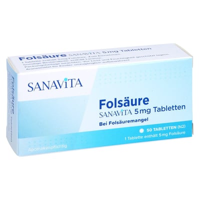 Folsäure Sanavita 5mg