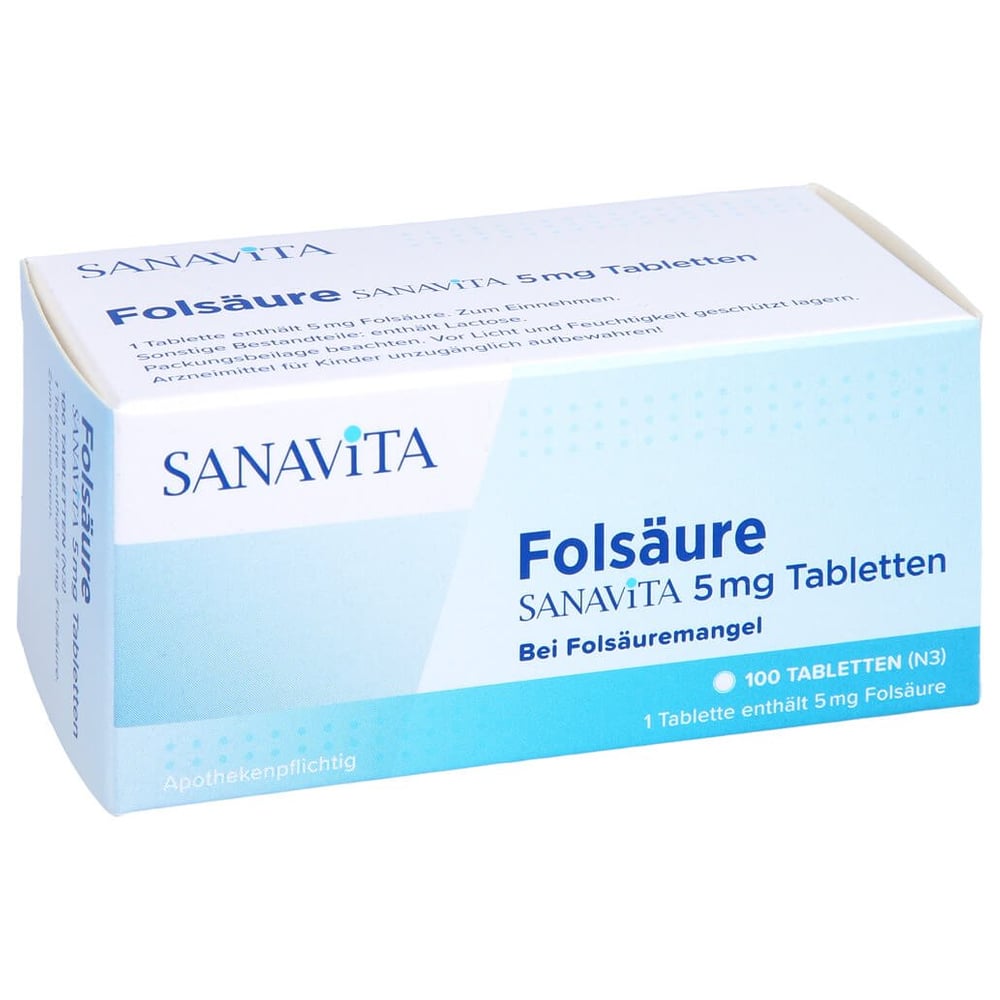 Folsäure Sanavita 5 mg