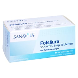 Folsäure Sanavita 5 mg