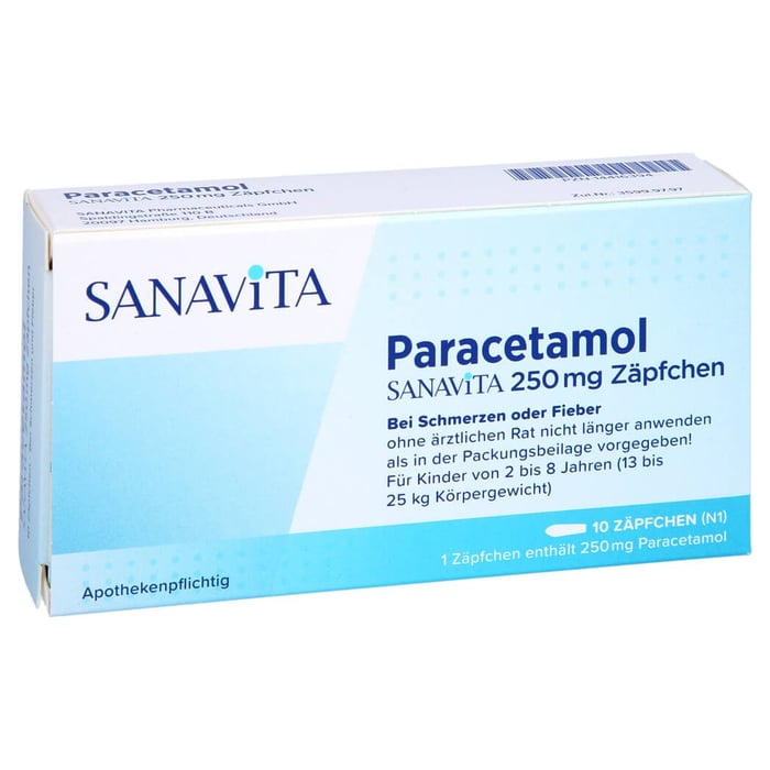 Paracetamol SANAVITA 250mg