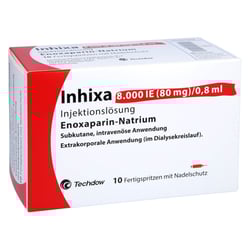 Inhixa 8000 I.E. (80 mg)/0,8 ml Injektionslösung