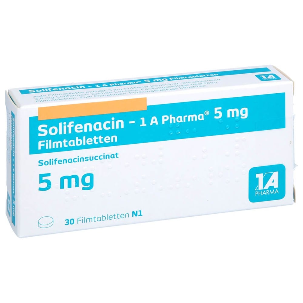 Solifenacin - 1 A Pharma 5 mg Filmtabletten