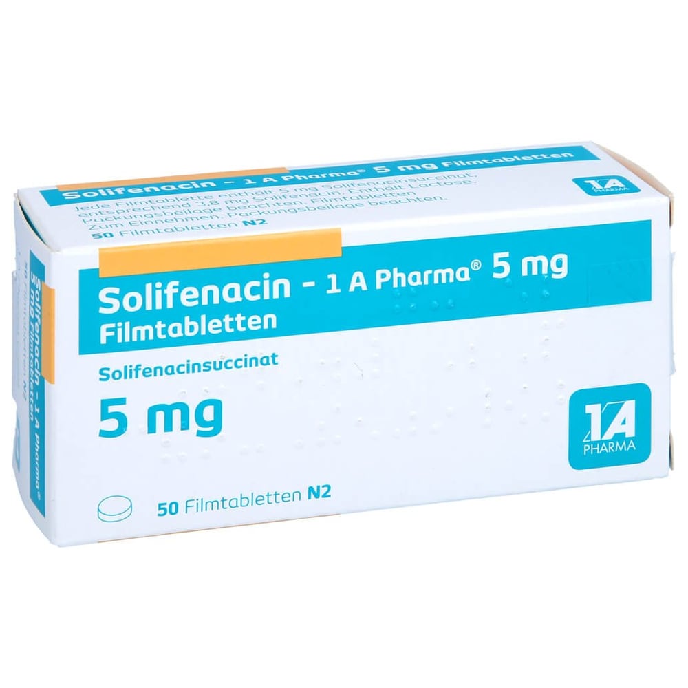 Solifenacin - 1 A Pharma 5 mg Filmtabletten