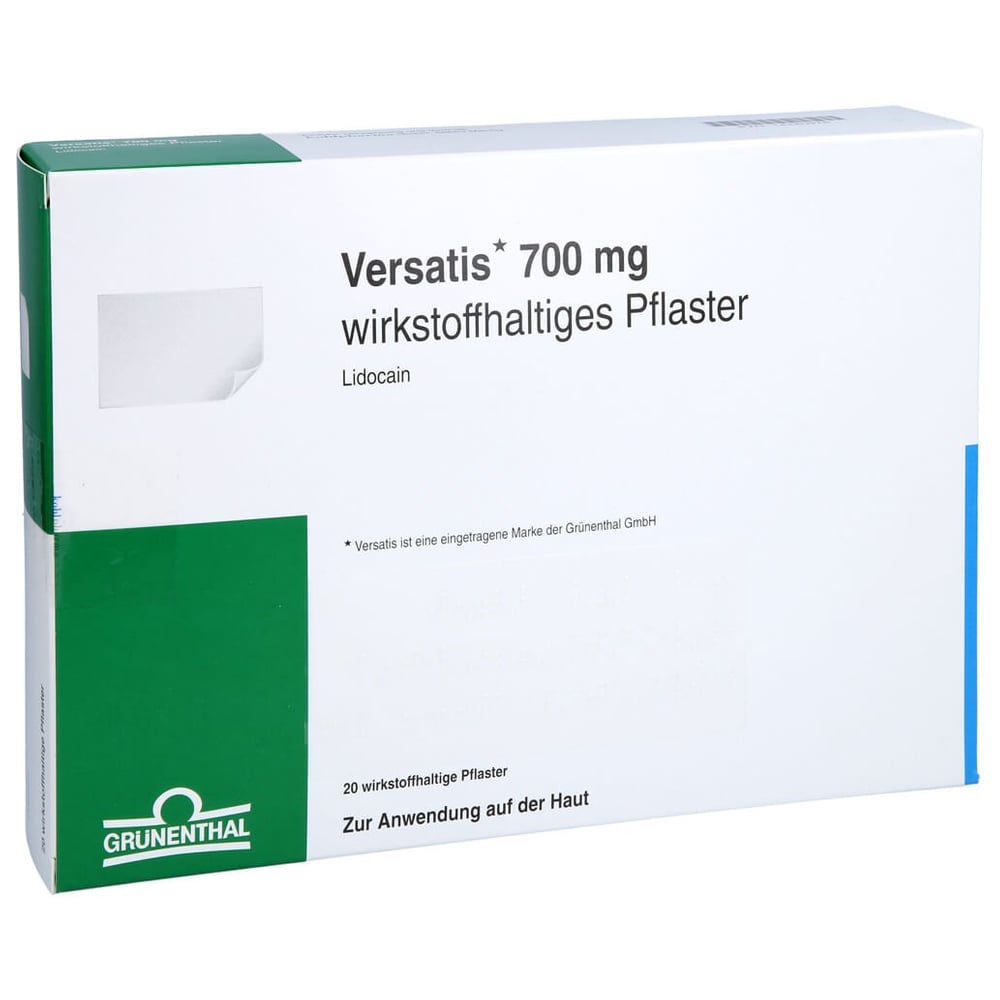 Versatis 700 mg wirkstoffhaltiges Pflaster