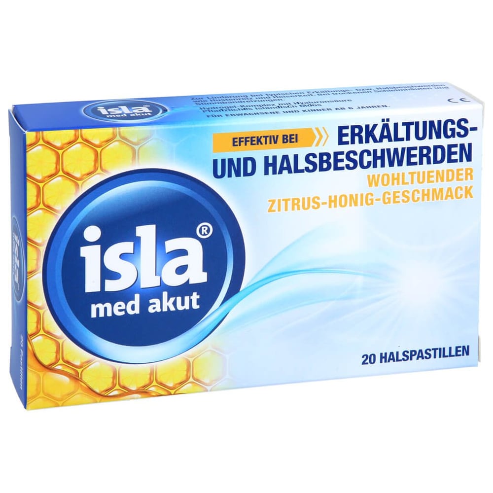 isla med akut Halspastillen Zitrus-Honig