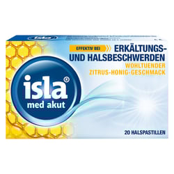 isla med akut Halspastillen Zitrus-Honig