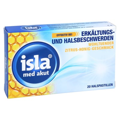 isla med akut Halspastillen Zitrus-Honig
