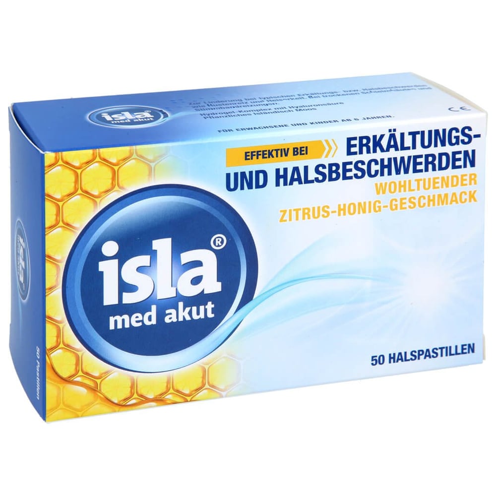 isla med akut Halspastillen Zitrus-Honig-Geschmack