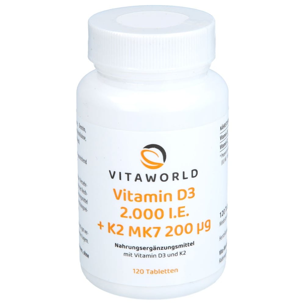 Vitamin D3+k2 2.000 I.e./200 g Tabletten