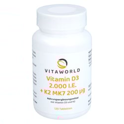 Vitamin D3+k2 2.000 I.e./200 g Tabletten