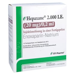 Hepaxane 2000 I.E. (20 mg)/0,2 ml Injektionslösung