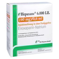Hepaxane 6000 I.E. (60 mg)/0,6 ml Injektionslösung