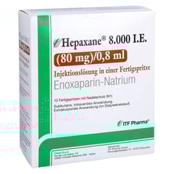 Hepaxane 8000 I.E. (80 mg)/0,8 ml Injektionslösung