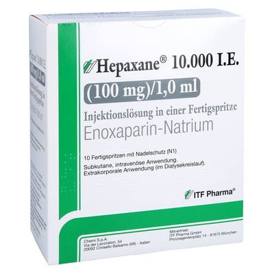 Hepaxane 10000 I.E. (100 mg)/1 ml Injektionslösung