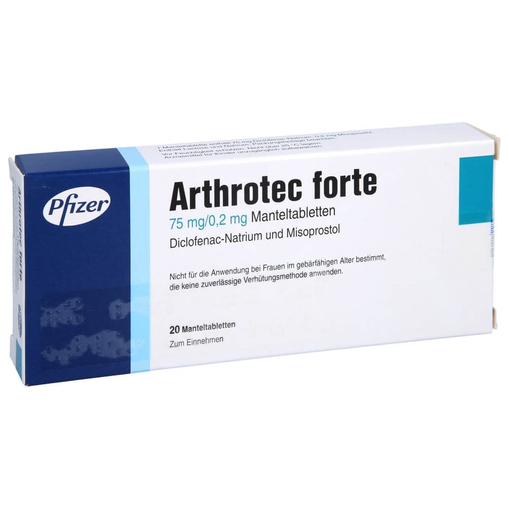 Arthrotec forte 75 mg/0.2 mg Manteltabletten