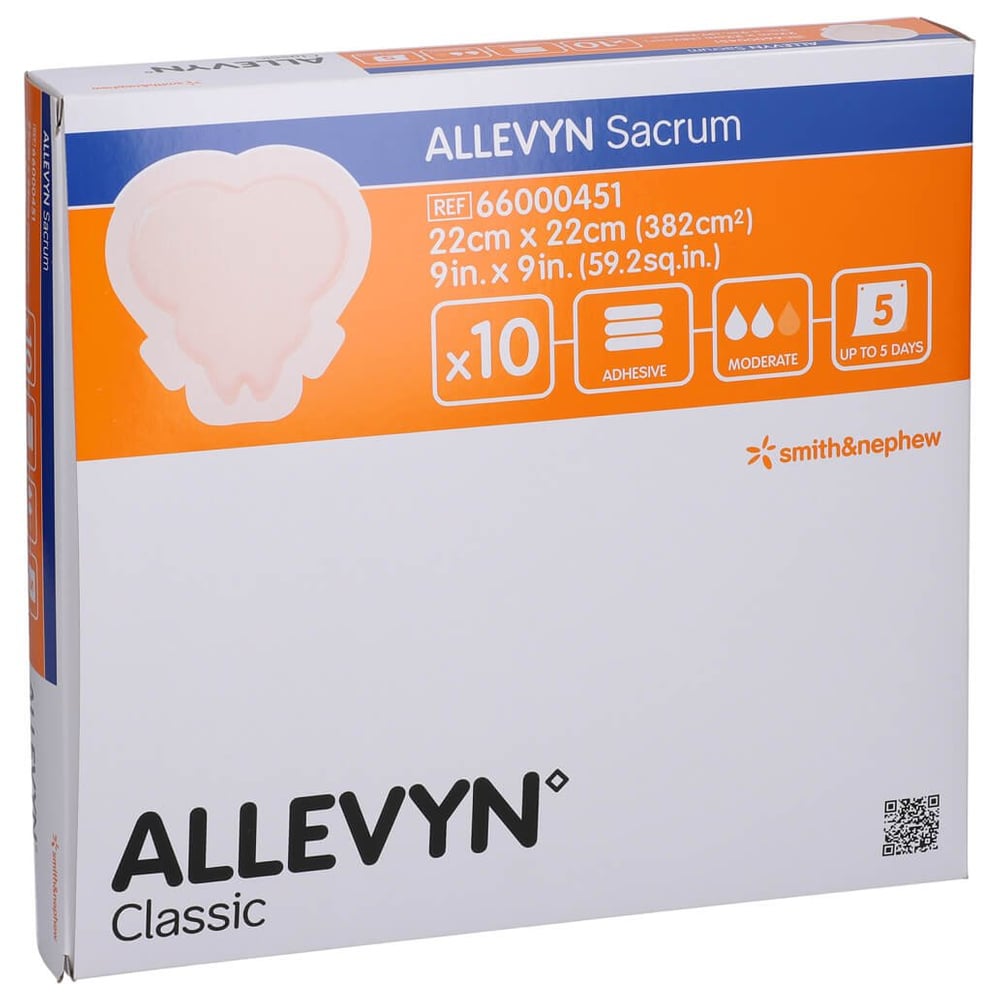 Allevyn Sacrum groß 22x22 cm Wundverband haftend