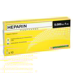 Heparin PANPHARMA 5000 I.E./1 ml Injektionslösung