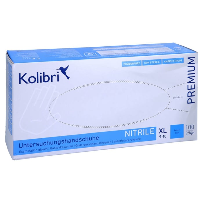Kolibri Premium UH blau puderfrei Nitril XL