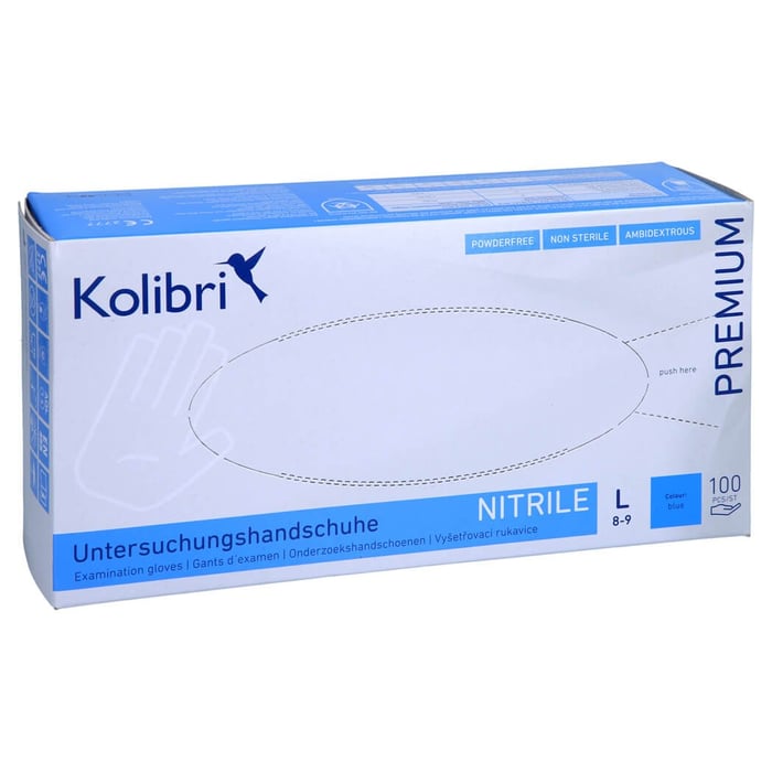 Kolibri Premium UH blau puderfrei Nitril L