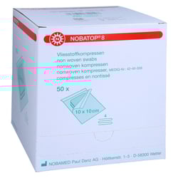 Nobatop 8 Kompressen 10x10 cm steril