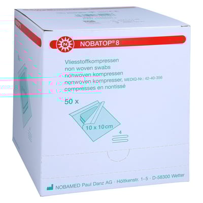 Nobatop 8 Kompressen 10x10 cm steril