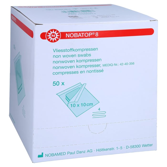Nobatop 8 Kompressen 10x10 cm steril