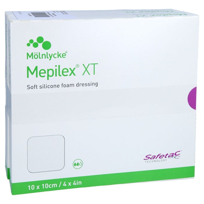 Mepilex XT 10x10 cm Schaumverband