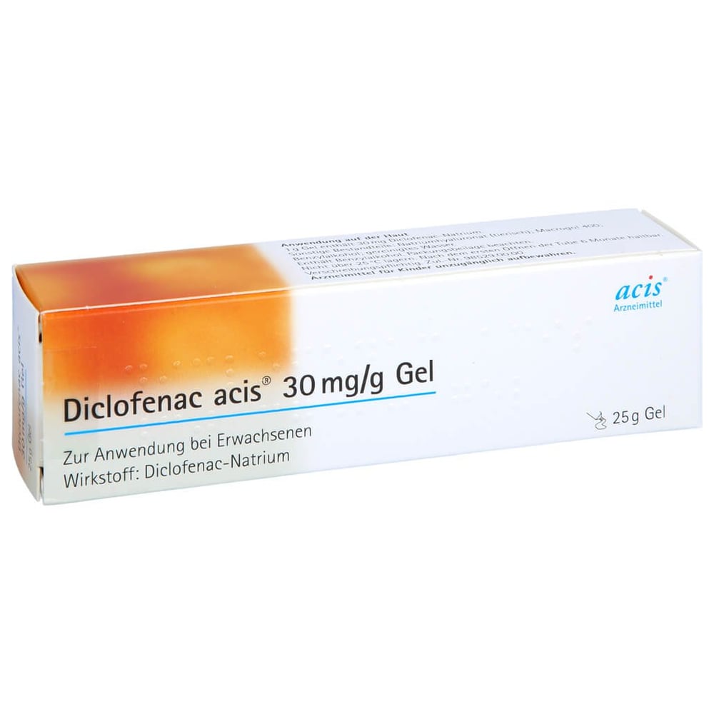 Diclofenac acis 30 mg/g Gel