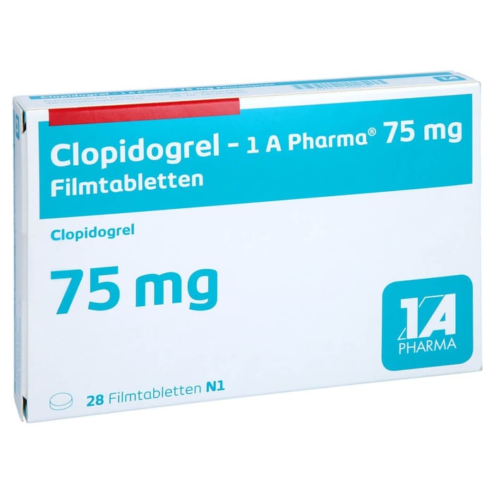 Clopidogrel - 1 A Pharma 75 mg Filmtabletten