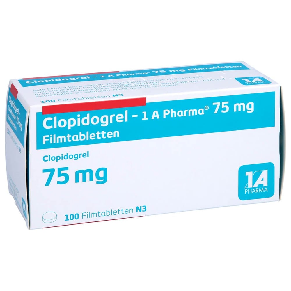 Clopidogrel - 1 A Pharma 75 mg Filmtabletten