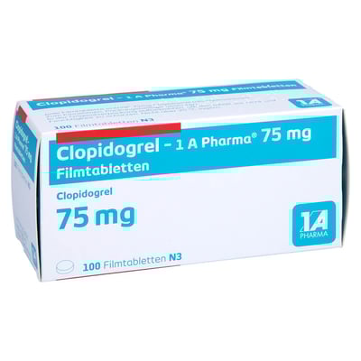 Clopidogrel - 1 A Pharma 75 mg Filmtabletten
