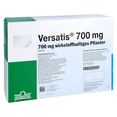Versatis 700 mg wirkstoffhaltiges Pflaster