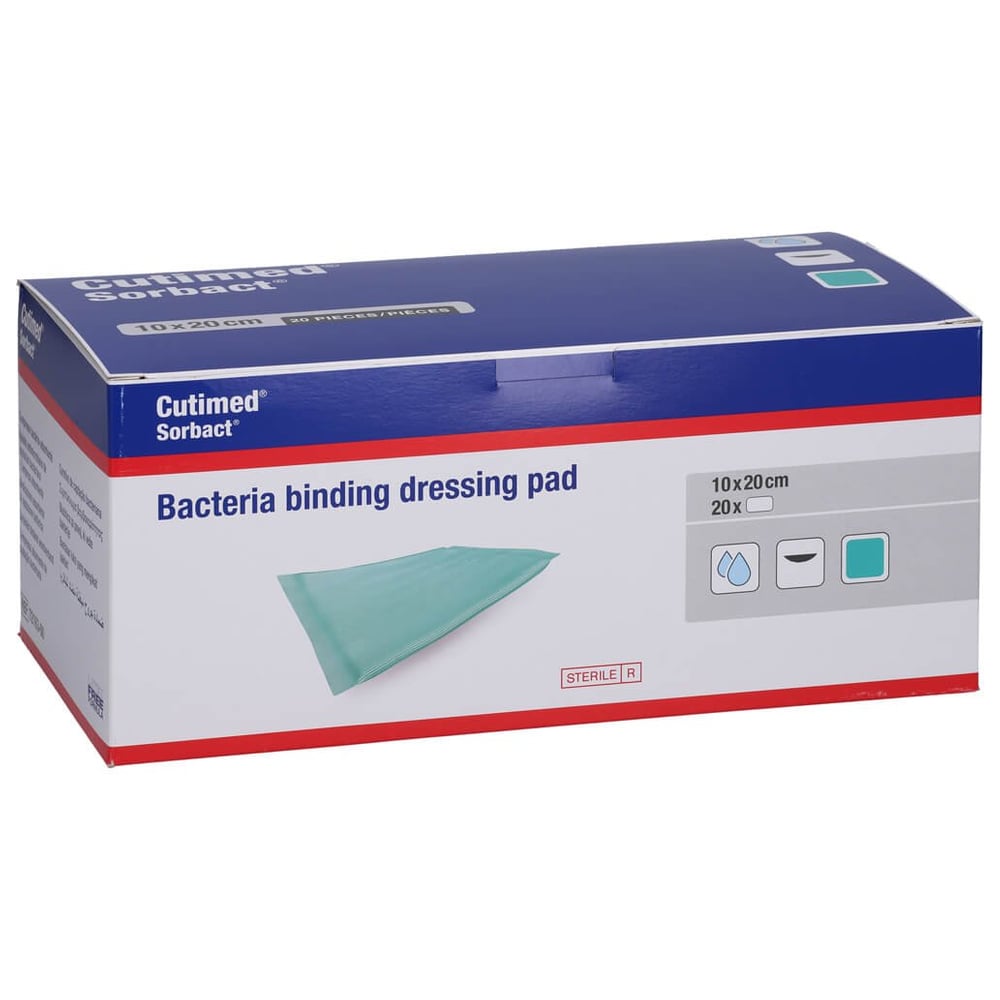 Cutimed Sorbact Saugkompressen 10x20 cm EurimPharm