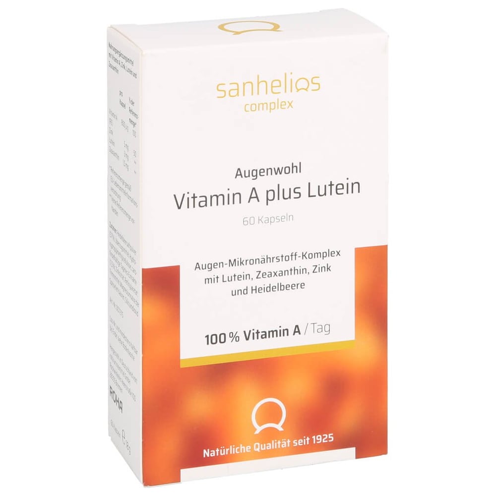 Sanhelios Augenwohl Vitamin A plus Lutein Kapseln