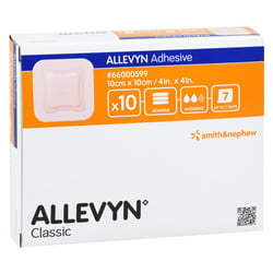 Allevyn Adhesive 10x10 cm haftende Wundauflage
