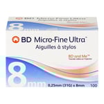BD Micro-fine Ultra Pen-Nadeln 0,25x8 mm 31 G + Prisoma