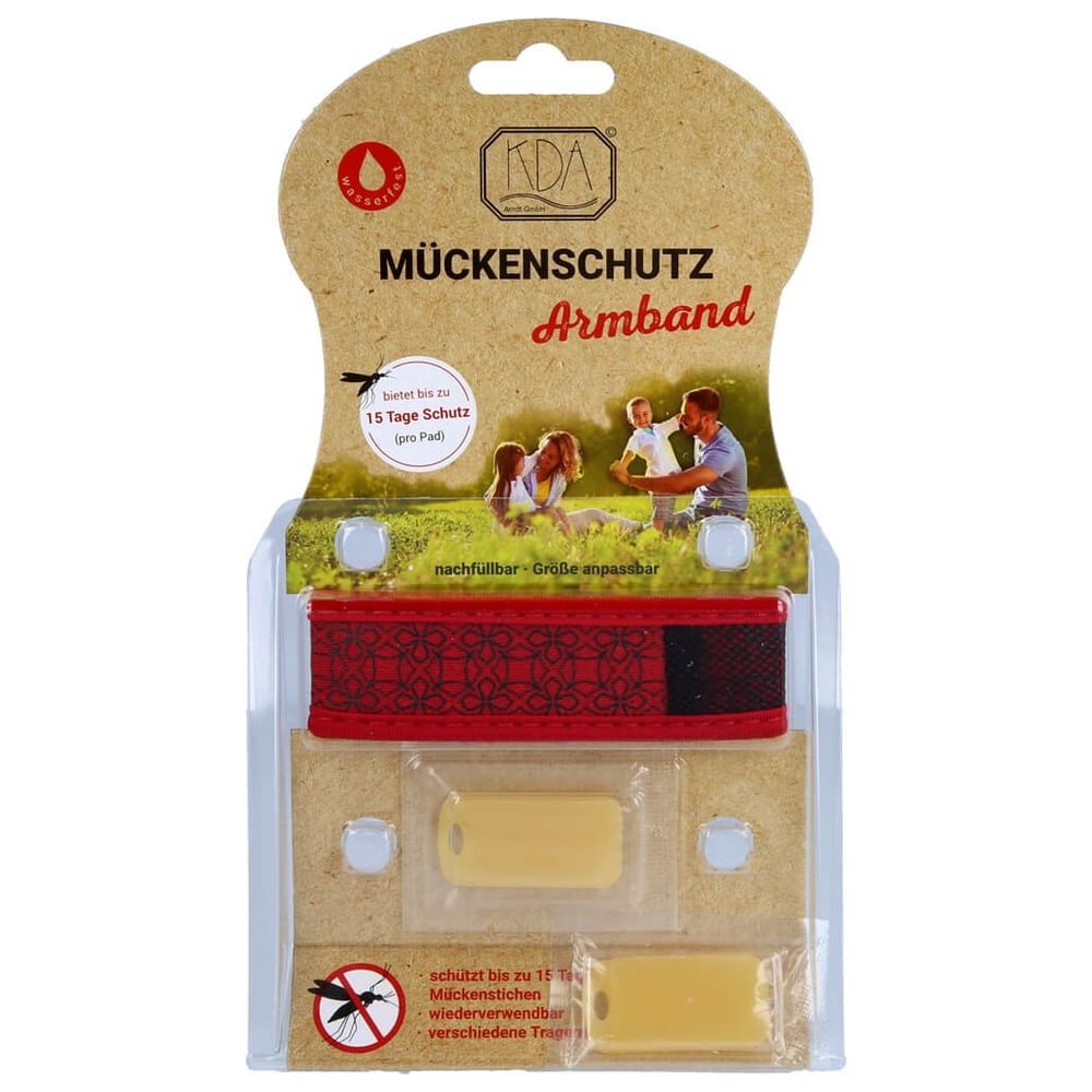 Mückenschutz Armband -rot- KDA