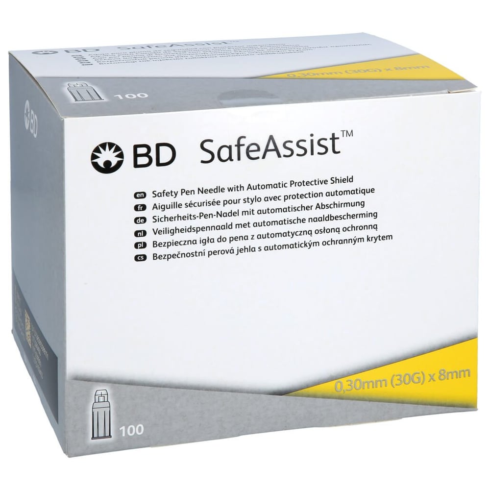 BD Safeassist Sicherheits-Pen-Nadeln 30 G 8 mm