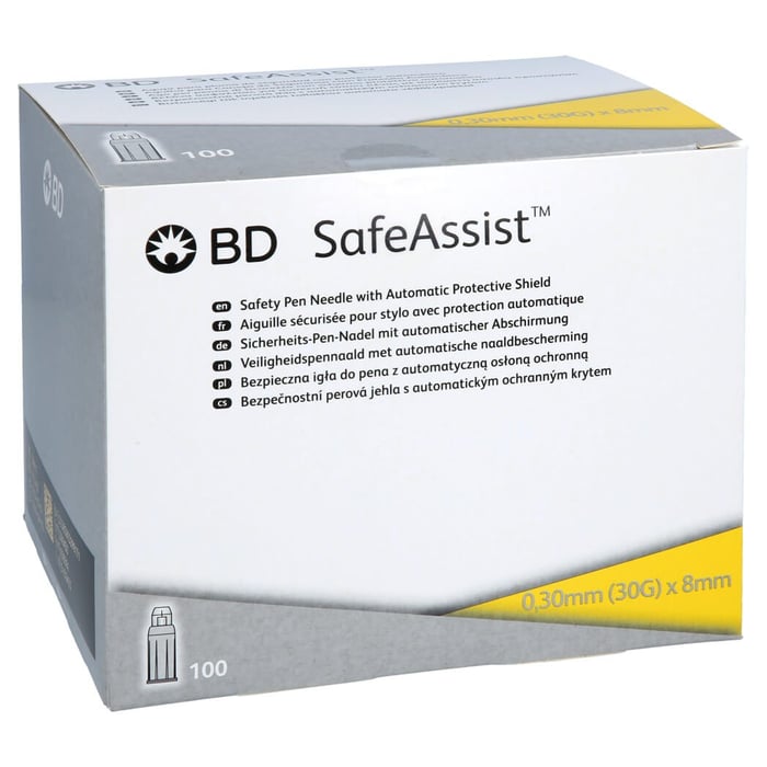 Bd Safeassist Sicherheits-Pen-Nadeln 30 G 8 mm