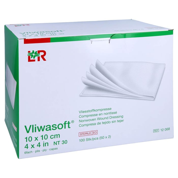 Vliwasoft Vlieskompressen steril 10x10 cm 6l.
