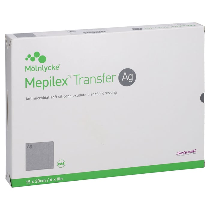 Mepilex Transfer Ag Schaumverband 15x20 cm steril