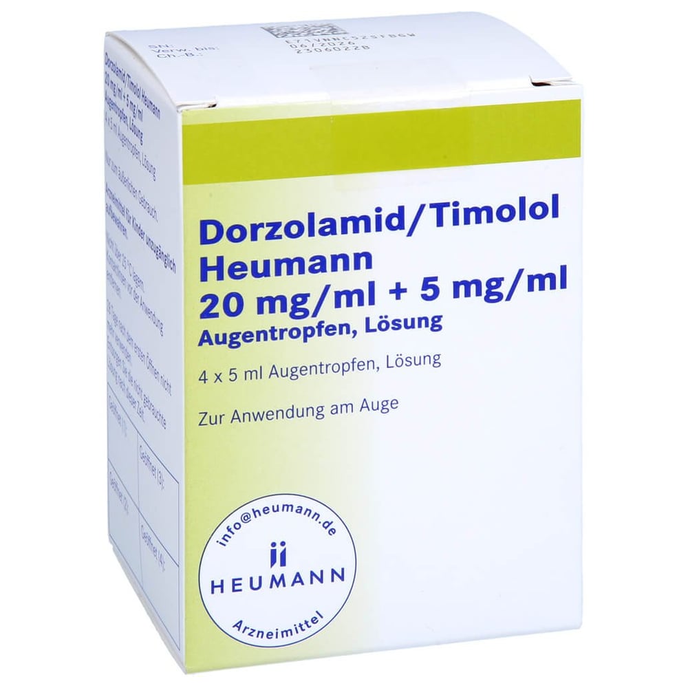 Dorzolamid/Timolol Heumann 20 mg/ml + 5 mg/ml