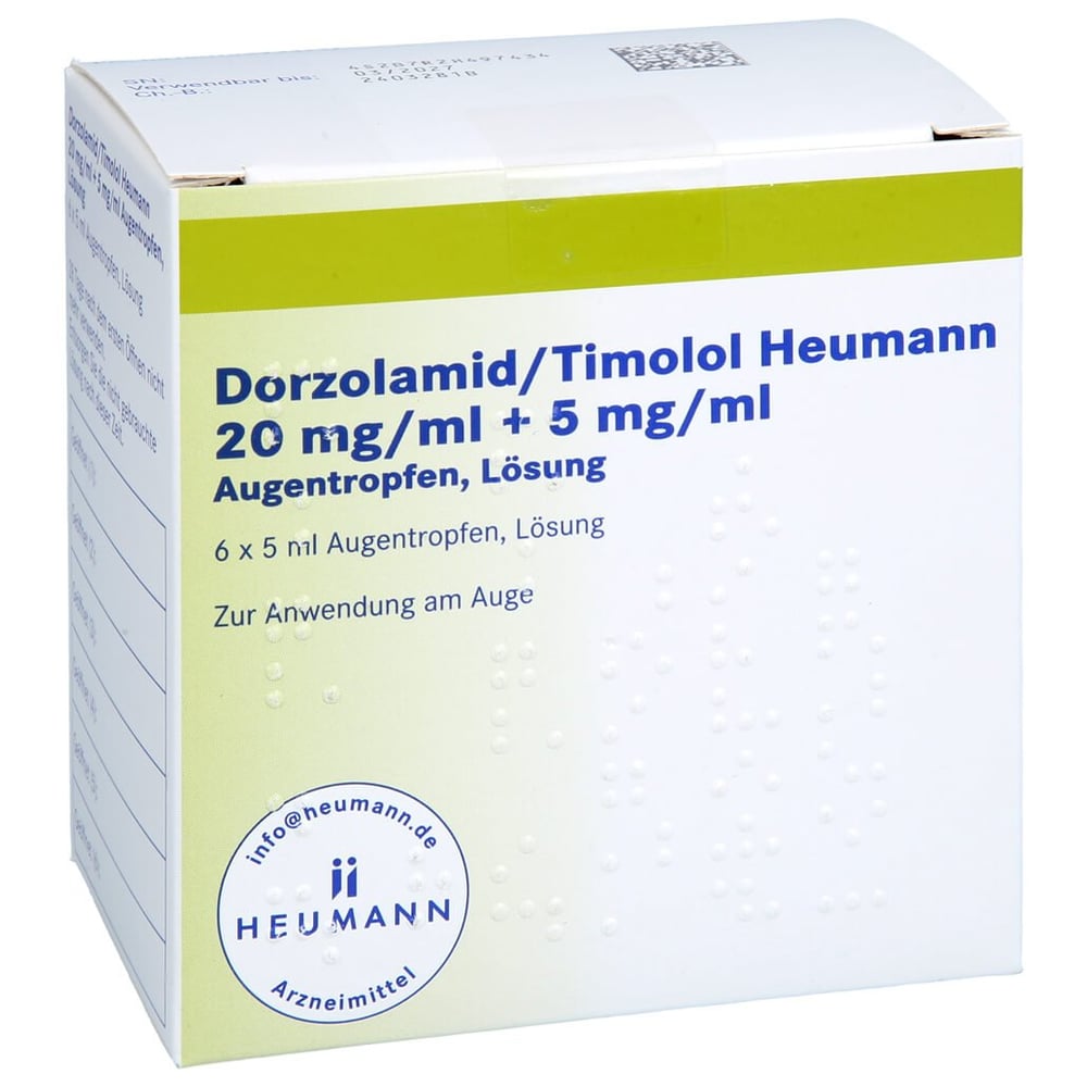 Dorzolamid/Timolol Heumann 20 mg/ml + 5 mg/ml