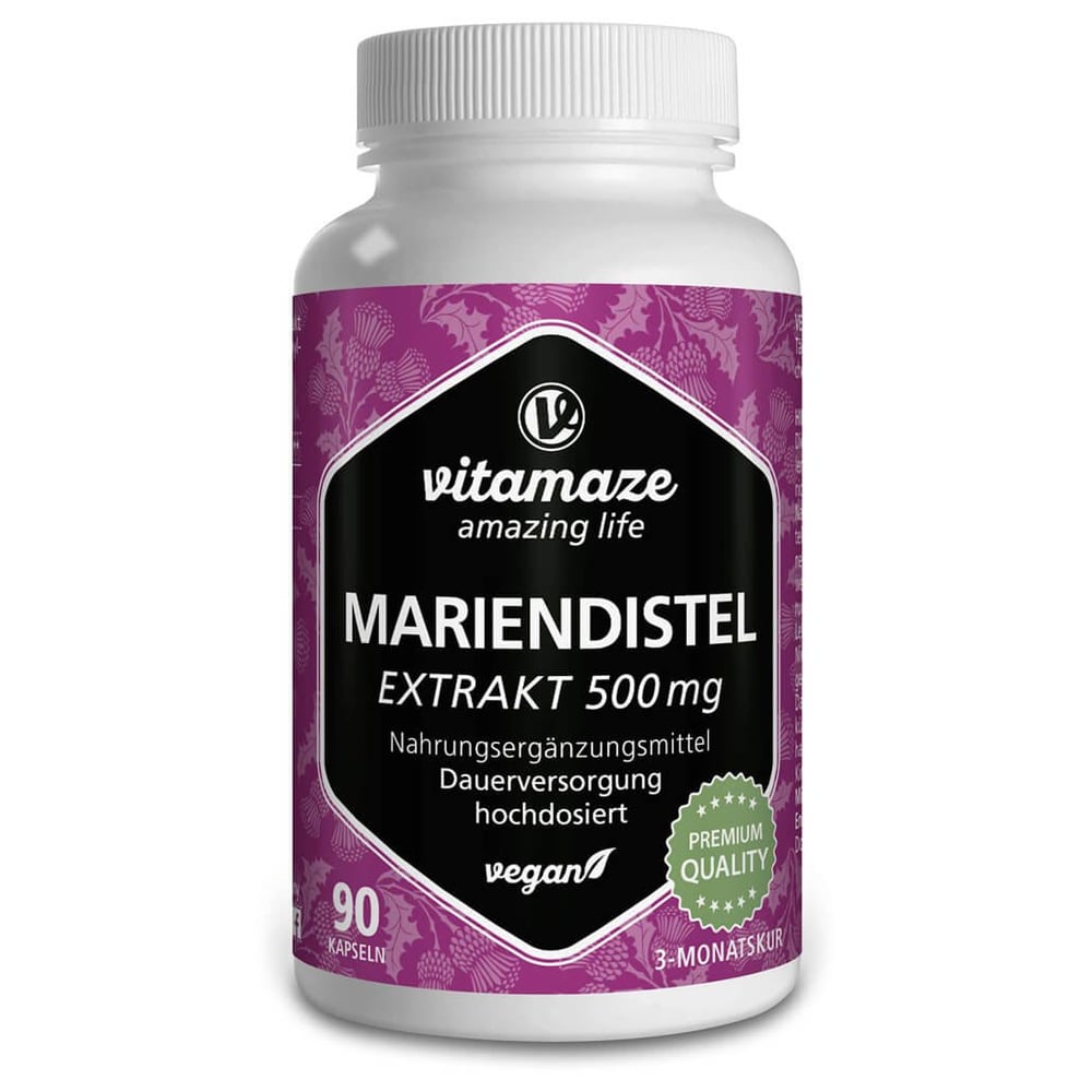 Mariendistel 500 mg Extrakt hochdosiert vegan
