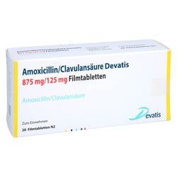 Amoxicillin/Clavulansäure Devatis 875 mg/125 mg