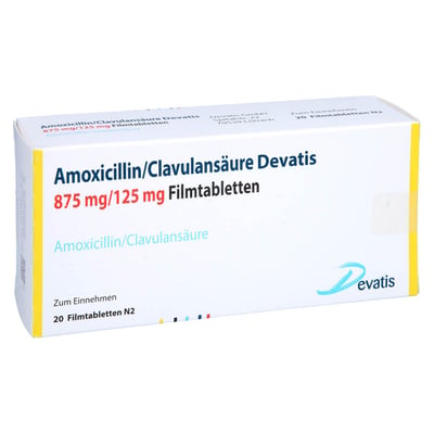 Amoxicillin/Clavulansäure Devatis 875 mg/125 mg Produktbild 1