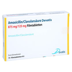 Amoxicillin/Clavulansäure Devatis 875 mg/125 mg