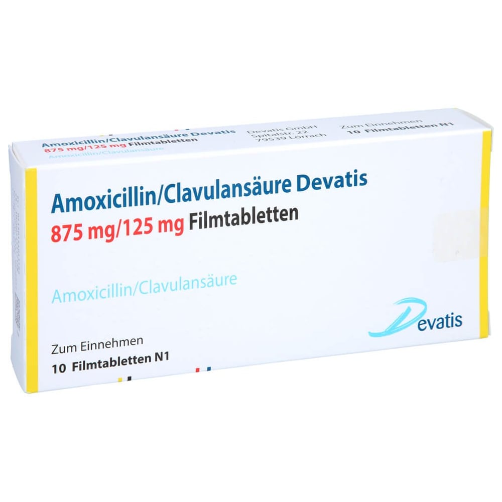Amoxicillin/Clavulansäure Devatis 875 mg/125 mg