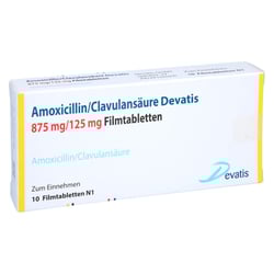 Amoxicillin/Clavulansäure Devatis 875 mg/125 mg